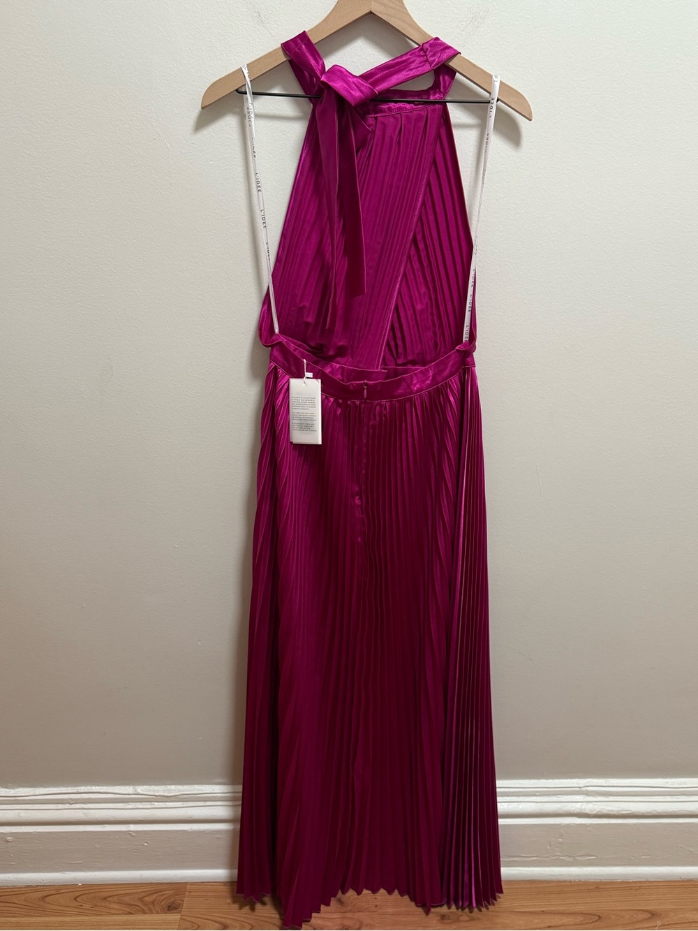 L’idee renaissance gown grape magenta pink formal black tie wedding guest dress - Picture 11 of 12